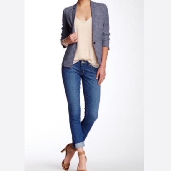Hudson Bacara Cuffed Straight Leg Jeans Montecito Color - Picture 1 of 6